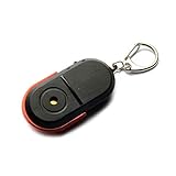 lijun Porte-clés de lumière LED de sifflet de sifflet de localisateur de clé d'alarme Anti-Perte sans Fil