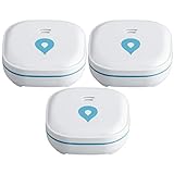 SEBSON 3X Détecteur de Fuite d'eau Mini GS153, Batterie Longue durée de 10 Ans, sans Fil, Alarme Eau, Détecteur d' inondation, 60x60x24,2mm