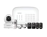 Daewoo Pack Initial | Alarme Maison sans Fil WiFi GSM connectée avec 1 Caméra Intérieure | Compatible avec Amazon Alexa, l’Assistant Google