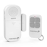 Fosmon Alarme de Porte et Fenêtre, Capteur sans Fil Magnétique, SOS Alarme Système de Sécurité Maison Sécurité Enfants, Anti-Intrusion Antivol Contre Cambriolage Détecteurs, 130db avec Télécommande