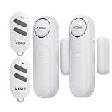 Alarme Maison sans Fil, 120dB Alarme Maison avec 3 Modes Ring Alarme Porte et Fenetre avec 2 Télécommande pour Entrée de Porte/Maison et Magasin/Bureau