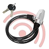 BEEPER Antivol câble avec Alarme 110 DB - 80 cm AN-CA80