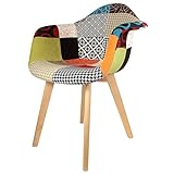 THE HOME DECO FACTORY Fauteuil Polyester Multicolore Taille Unique