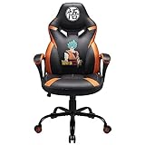 DBZ - Dragon Ball Z - Siège Gamer Junior/Chaise de Bureau Licence Officielle/Fauteuil Gaming Dragon Ball Super Noir