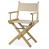 Fauteuil de metteur en scène, Couleur Naturel avec Tissu ecrù - Regista P