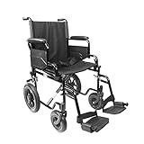 PEPE - Fauteuil Roulant Pliable, Chaise Roulante Handicapé, Fauteuil Roulant Adulte, Fauteuil Roulant Acier, Fauteuil Roulant de Transfert Pliable, Fauteuil Roulant Transit, Fauteuil Roulant Confort