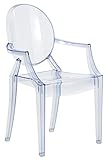 Kartell Lou Ghost Chaise, bleu azur, 2.7 x 37 x 63 cm