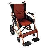 Mobiclinic®, Fauteuil roulant, Pliant, Léger, Siège 46 cm, Deux systèmes de freinage, Dossier pliant, Aluminium, Repose-pieds pliants, Modèle Pirámide, Petites roues, Accoudoirs fixes