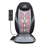 Snailax Siège Massant Shiatsu Massage du Dos Chauffant Fauteuil Relaxation Pétrissage Roulement pour Domicile Bureau SL-256-FR……