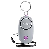 Varta Alarme de Sécurité avec Alarme Anti-Panique Intégrée 100 db + Lampe Stroboscopique 2x Cr2023 Inclus