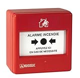 NUGELEC NUG30316 - Déclencheur Manuel Membrane sans Voyant Saillie Rouge
